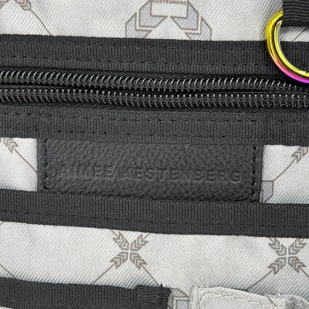 Aimee Kestenberg Tamitha Backpack‎ Black Pebbled Leather Handbag Purse